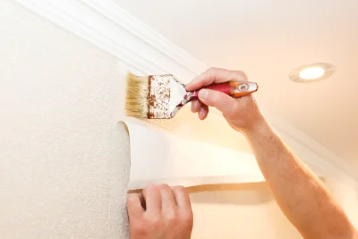 Pose de papier peint au Gallet — revêtements muraux et toiles de verre